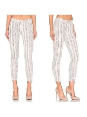 NWT MOTHER The Looker Ankle Fray Hem Jeans Slim Slipstream Silver Strand Sz 30